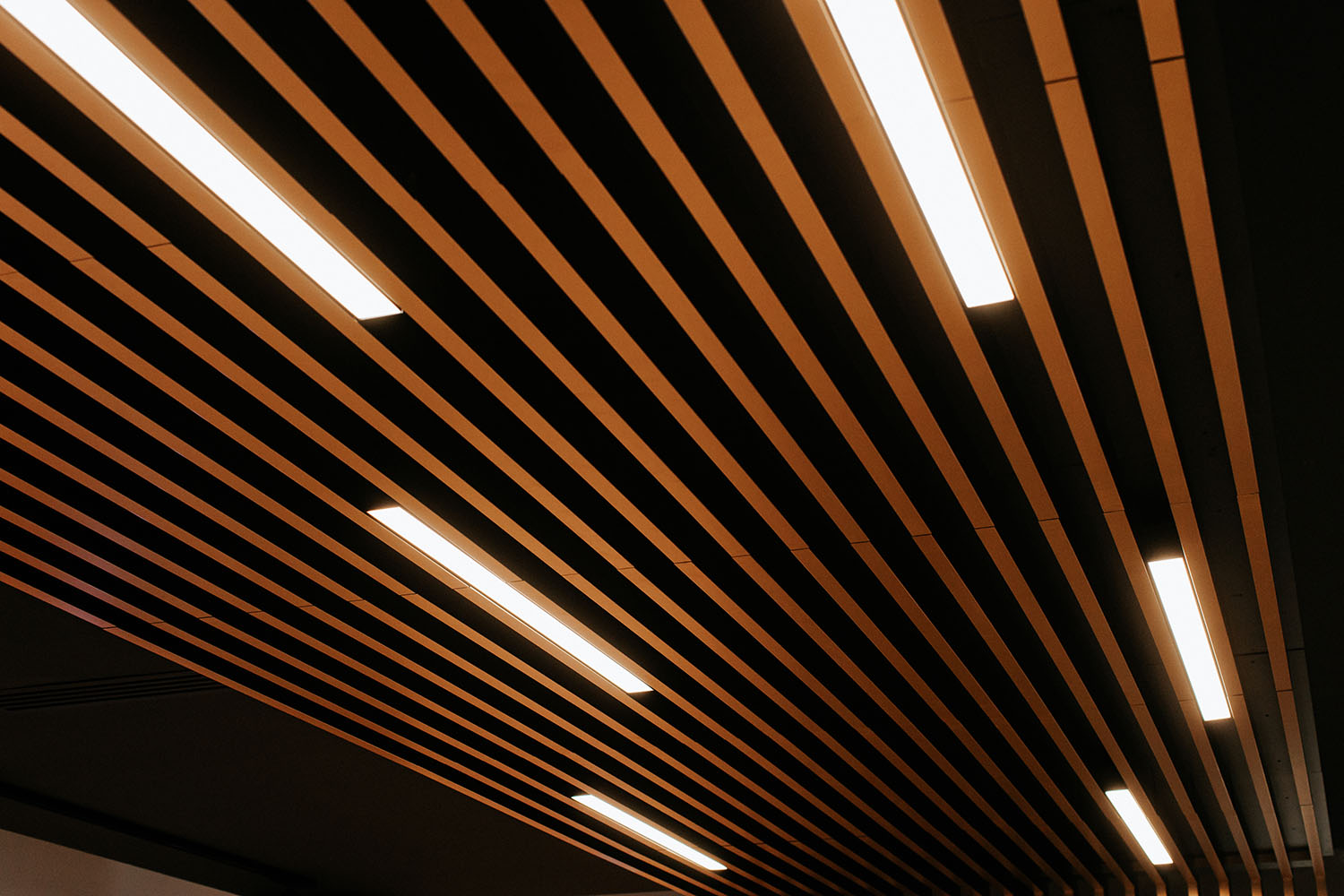 PHOTO DE LUMIÈRES INTÉGRÉES AU PLAFOND